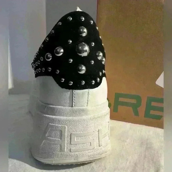 Ash Platform Sneakers with Stud Detail - Picture 4 of 12